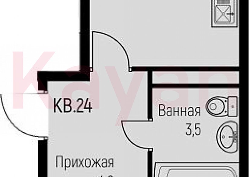 Продажа 1-комн. квартиры, 39.2 кв.м фото 0