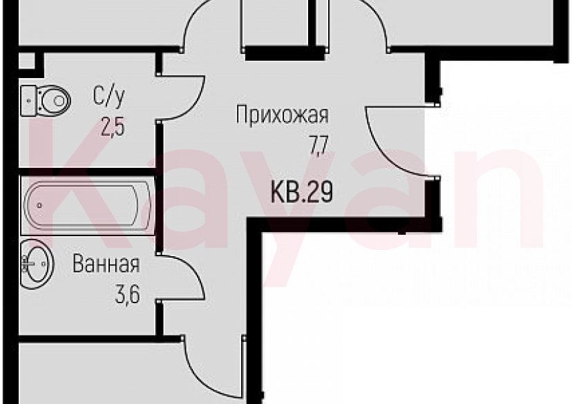 Продажа 2-комн. квартиры, 58 кв.м фото 0