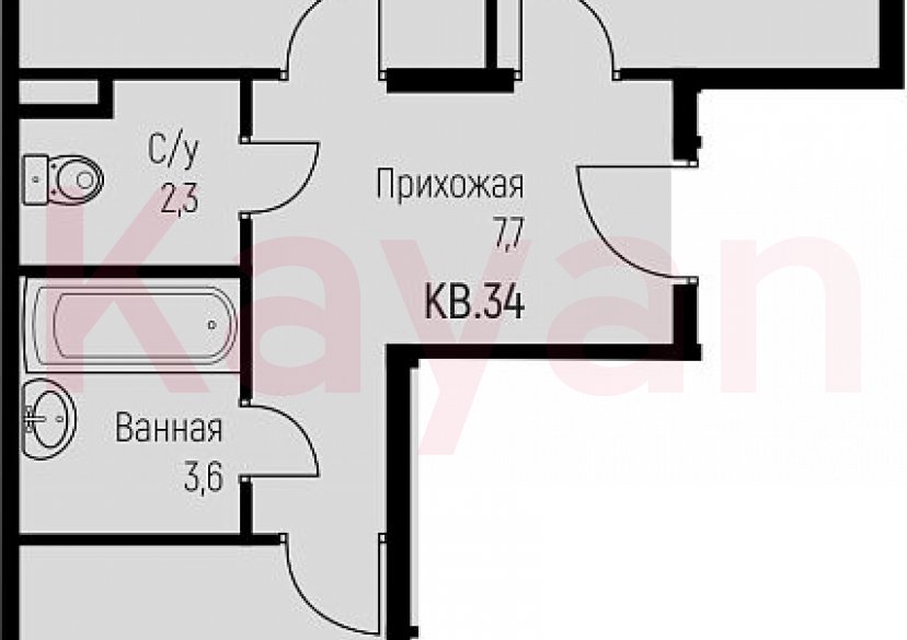 Продажа 2-комн. квартиры, 57.8 кв.м фото 0