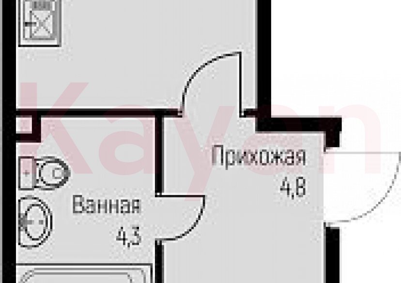 Продажа 1-комн. квартиры, 39.8 кв.м фото 0