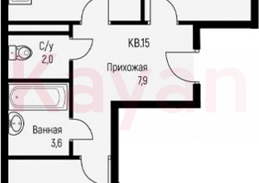 Продажа 2-комн. квартиры, 58.4 кв.м фото 0