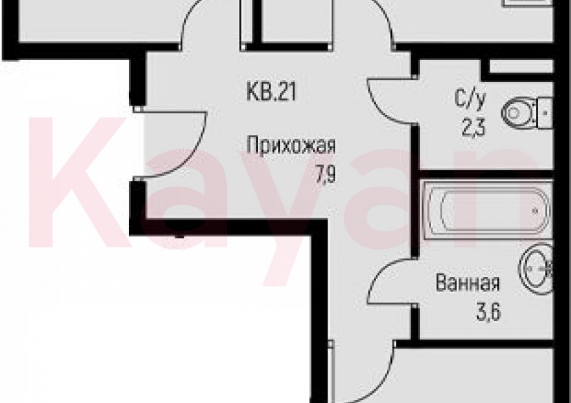 Продажа 2-комн. квартиры, 58.7 кв.м фото 0