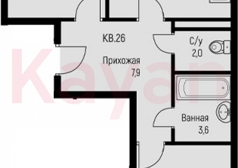 Продажа 2-комн. квартиры, 58.4 кв.м фото 0