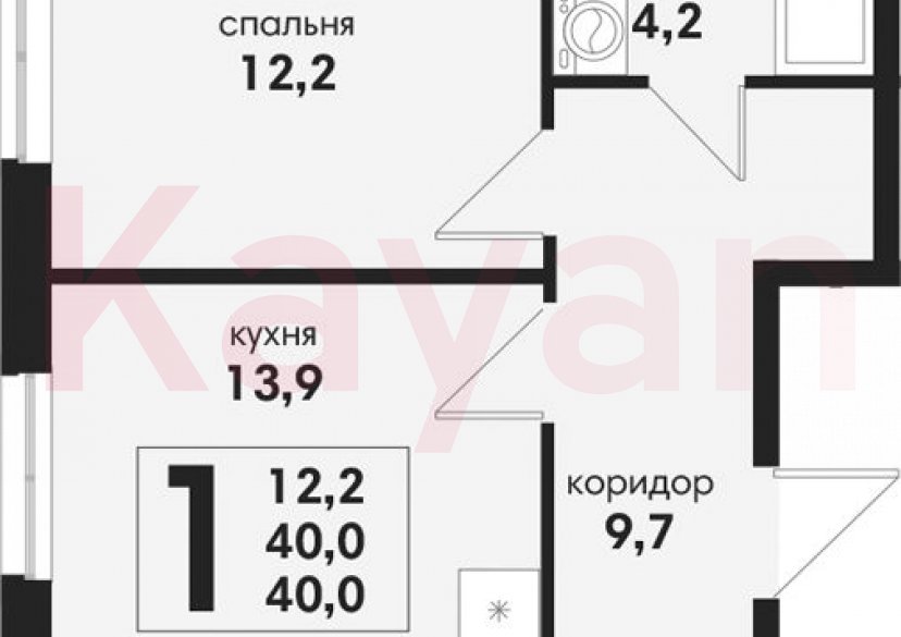 Продажа 1-комн. квартиры, 40 кв.м фото 0