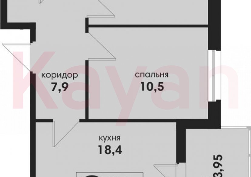 Продажа 3-комн. квартиры, 52.9 кв.м фото 0