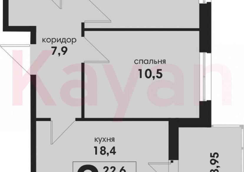 Продажа 3-комн. квартиры, 52.9 кв.м фото 0