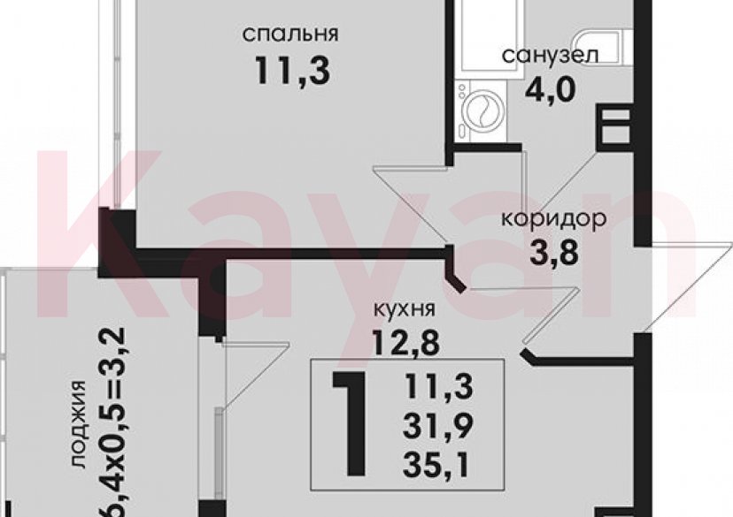 Продажа 1-комн. квартиры, 31.9 кв.м фото 0