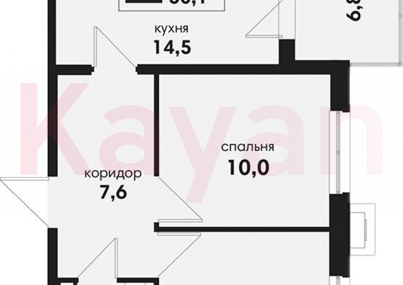 Продажа 2-комн. квартиры, 46.7 кв.м фото 0