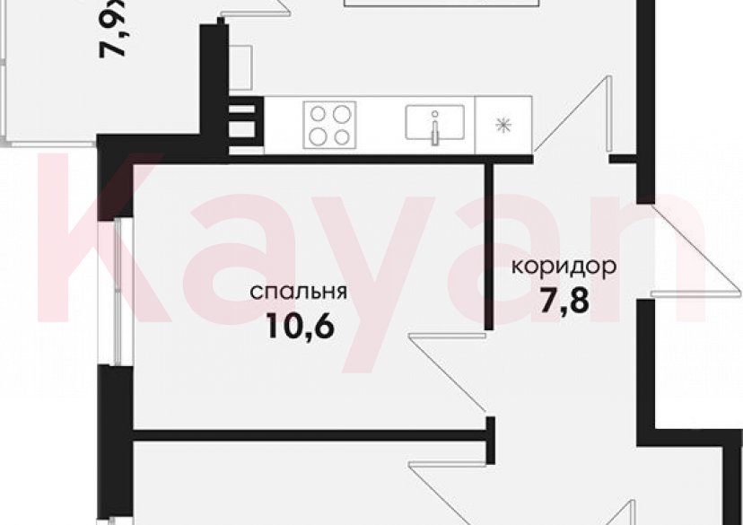 Продажа 3-комн. квартиры, 52.8 кв.м фото 0