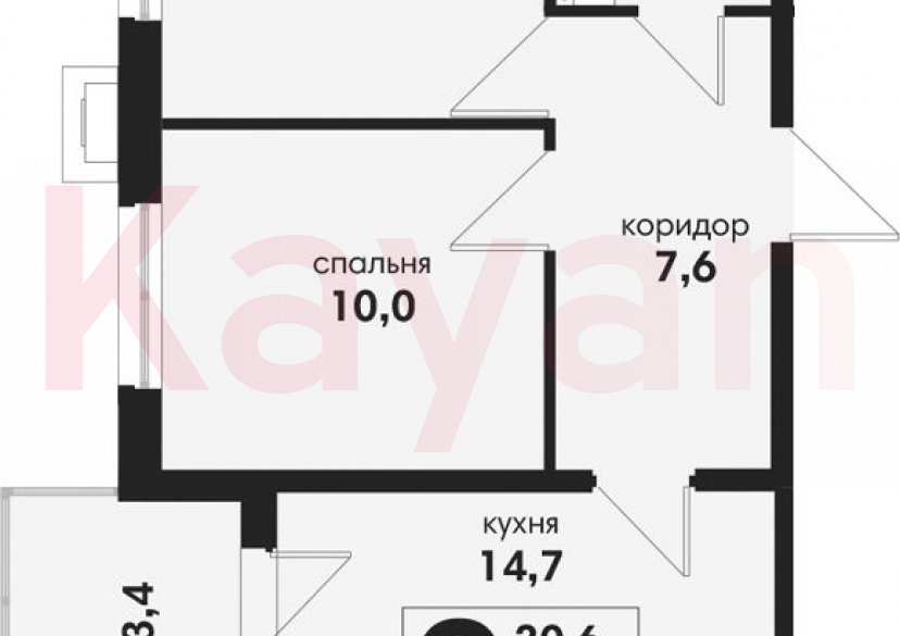 Продажа 2-комн. квартиры, 47.1 кв.м фото 0