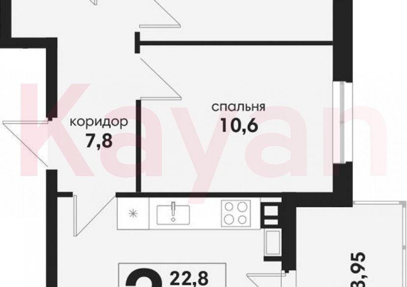 Продажа 3-комн. квартиры, 52.8 кв.м фото 0