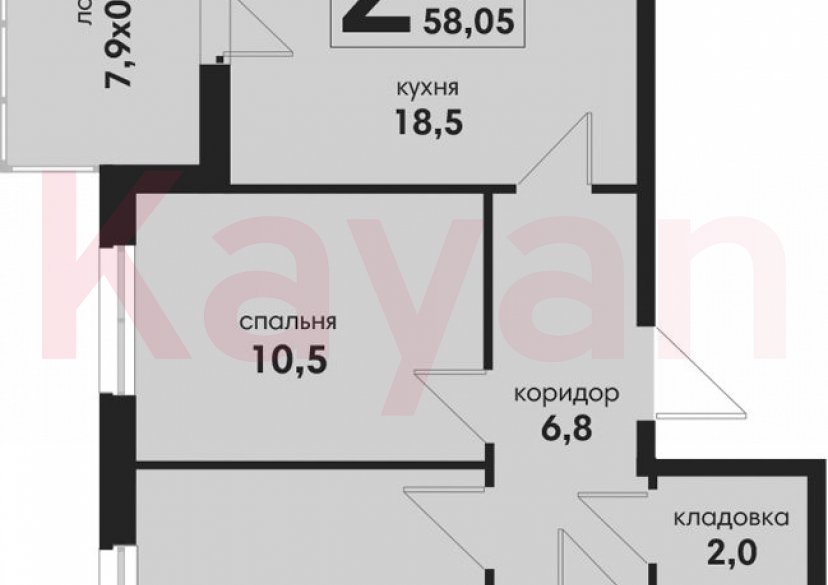 Продажа 3-комн. квартиры, 54.1 кв.м фото 0