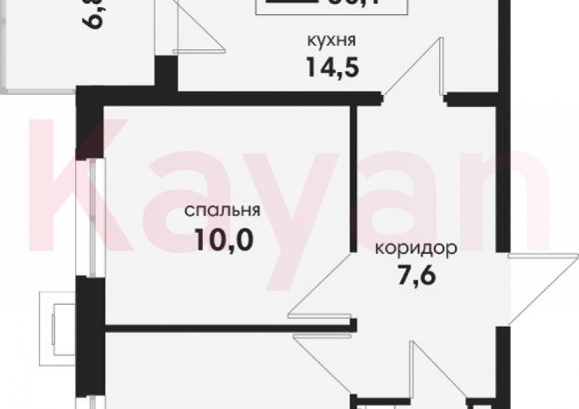 Продажа 2-комн. квартиры, 46.7 кв.м фото 0