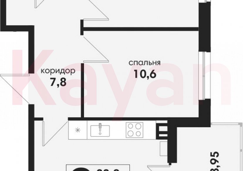 Продажа 3-комн. квартиры, 52.8 кв.м фото 0