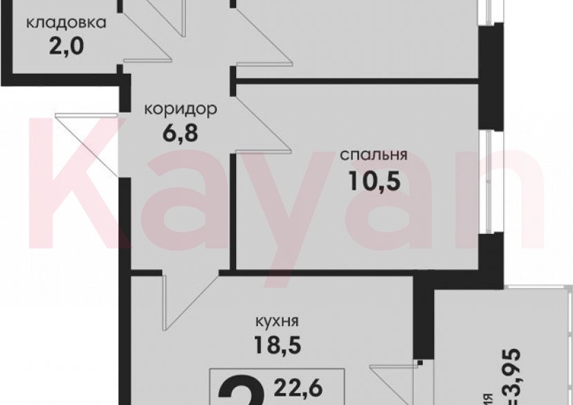 Продажа 3-комн. квартиры, 54.1 кв.м фото 0