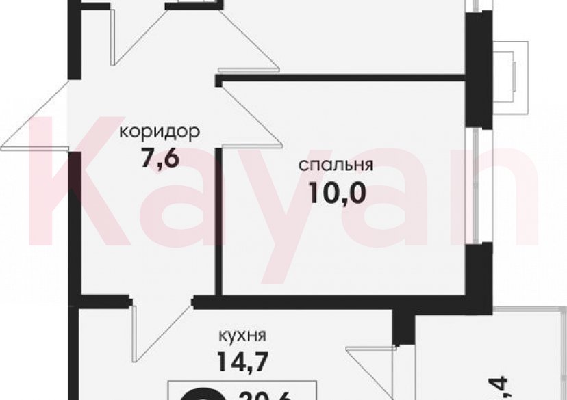 Продажа 2-комн. квартиры, 47.1 кв.м фото 0