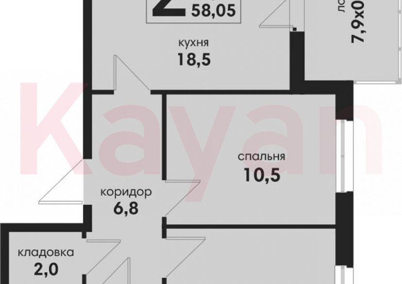 Продажа 3-комн. квартиры, 54.1 кв.м фото 0