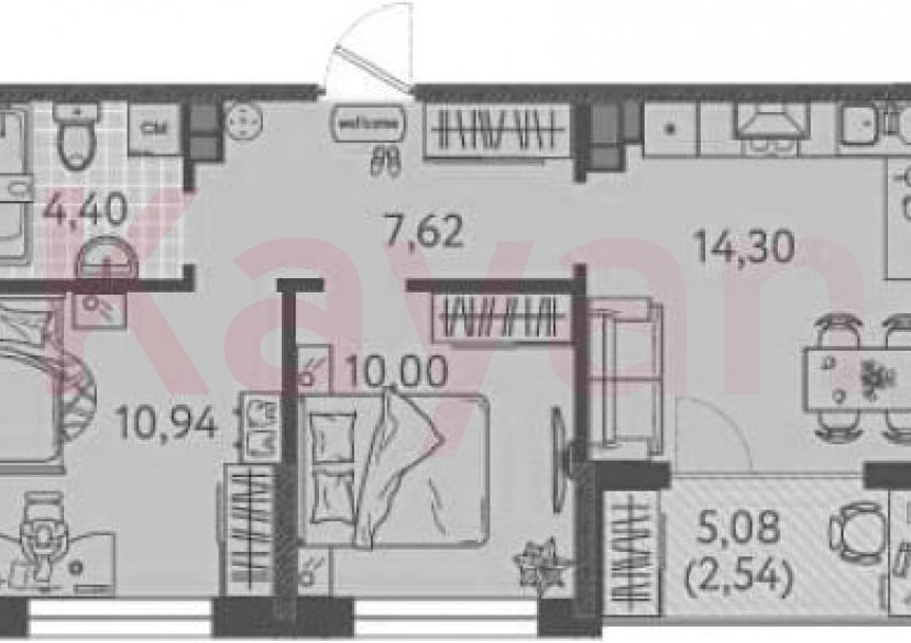 Продажа 2-комн. квартиры, 47.26 кв.м фото 0