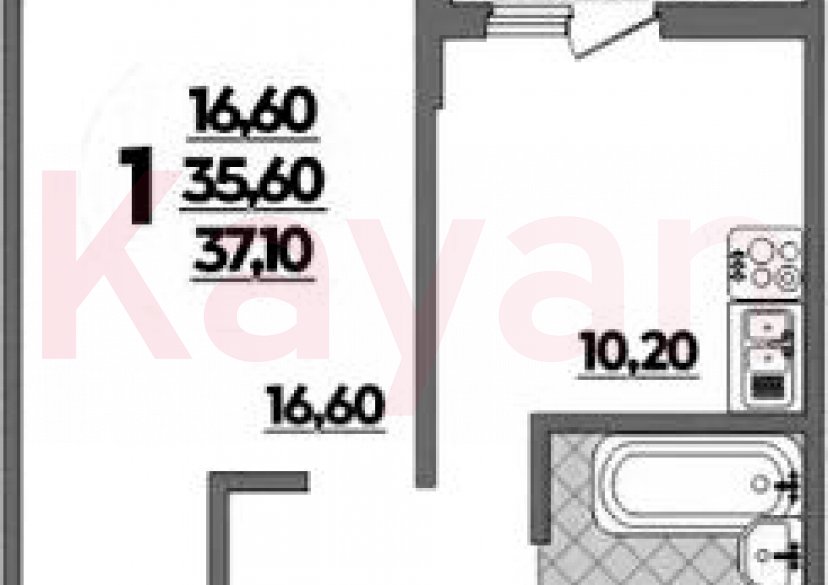 Продажа 1-комн. квартиры, 35.6 кв.м фото 0