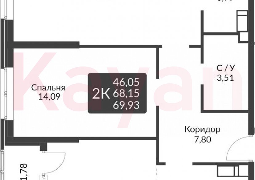 Продажа 3-комн. квартиры, 68.15 кв.м фото 0