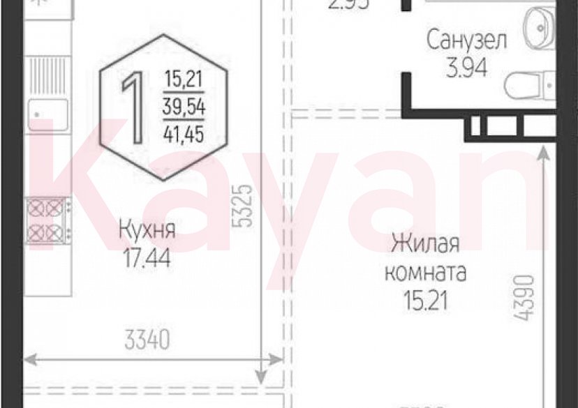 Продажа 2-комн. квартиры, 39.54 кв.м фото 0