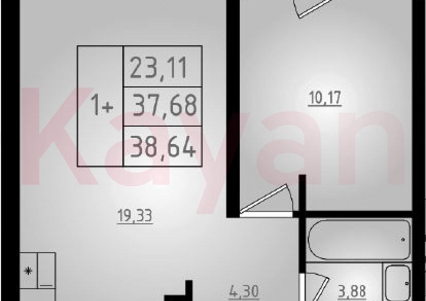 Продажа 2-комн. квартиры, 37.68 кв.м фото 0