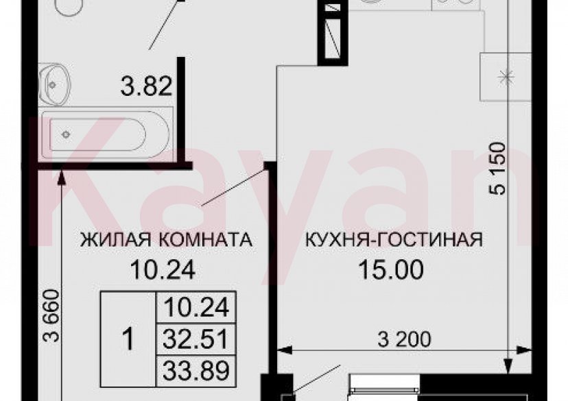 Продажа 1-комн. квартиры, 32.51 кв.м фото 0