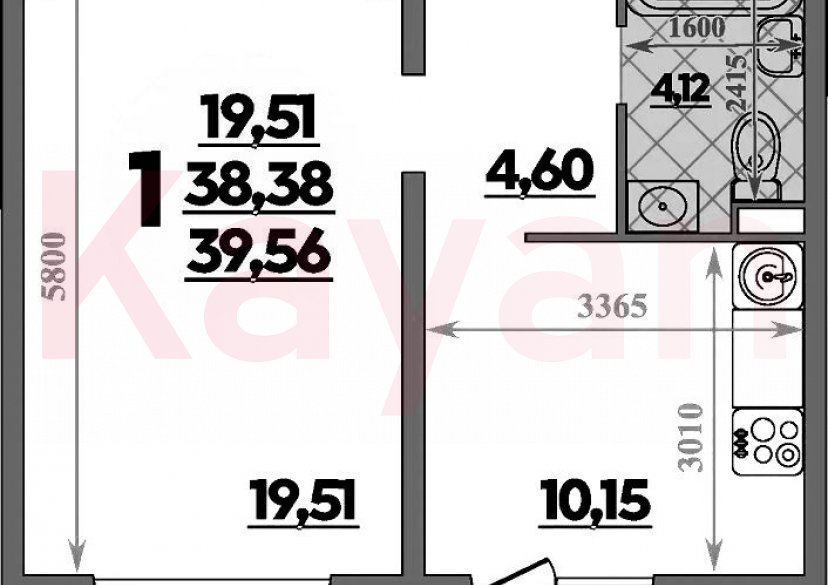 Продажа 1-комн. квартиры, 38.38 кв.м фото 0