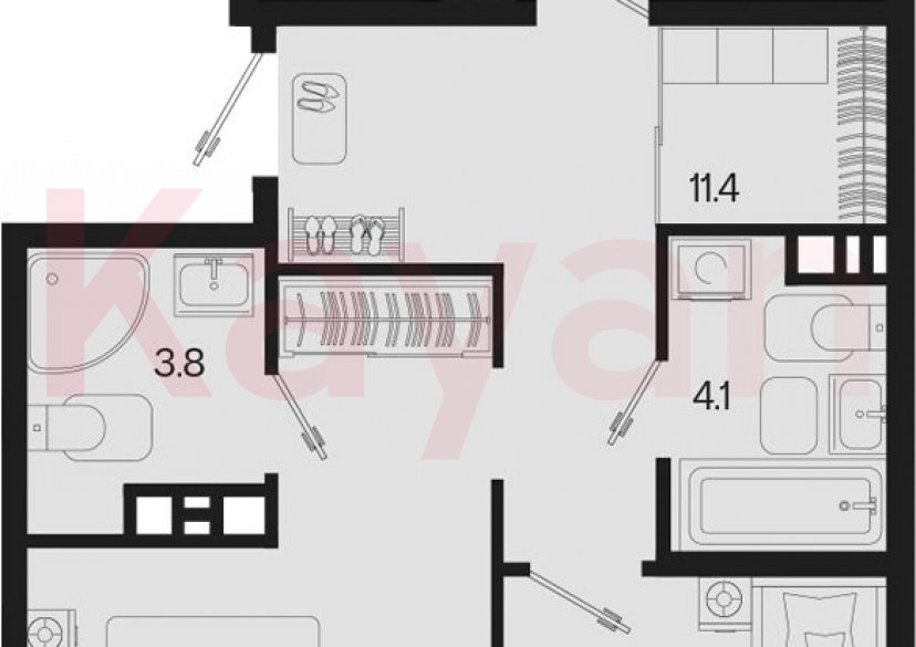 Продажа 3-комн. квартиры, 71.4 кв.м фото 0