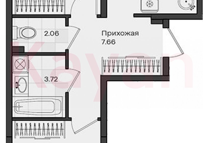 Продажа 2-комн. квартиры, 59.02 кв.м фото 0