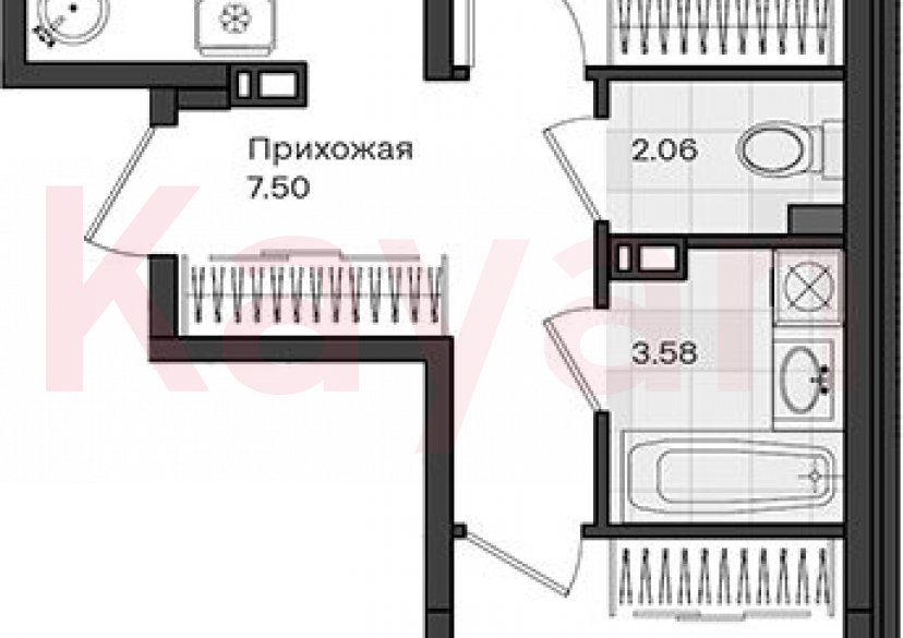 Продажа 2-комн. квартиры, 58.74 кв.м фото 0