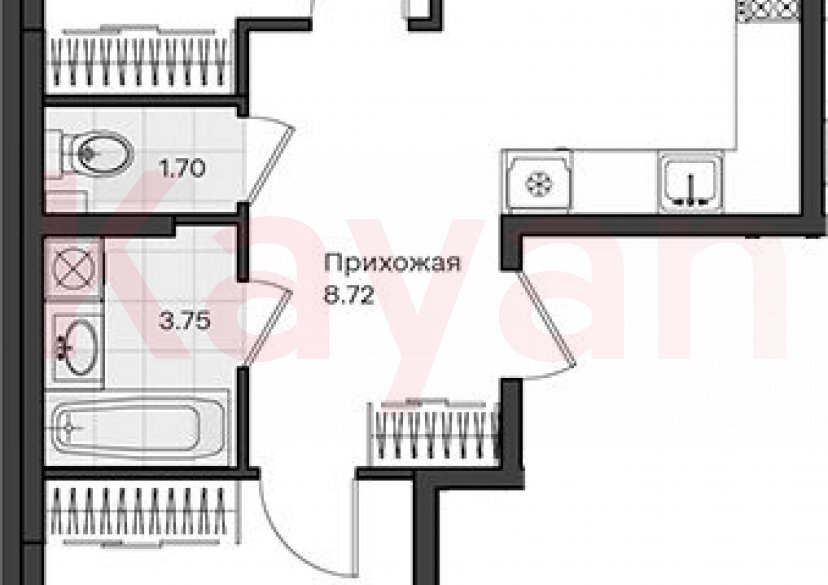 Продажа 2-комн. квартиры, 66.55 кв.м фото 0