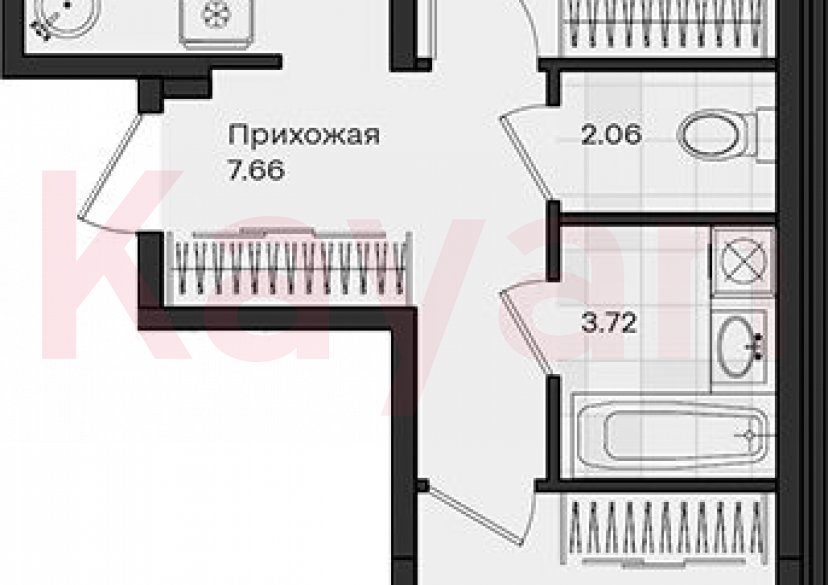 Продажа 2-комн. квартиры, 59.02 кв.м фото 0