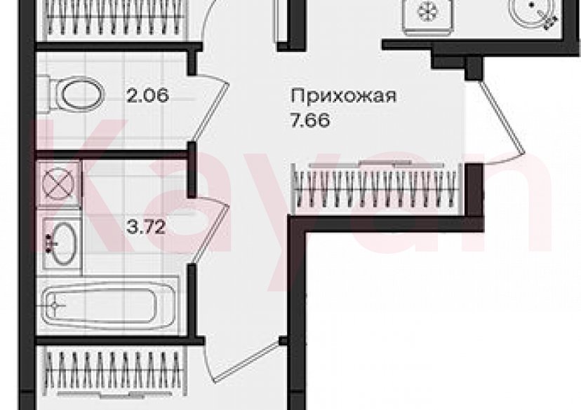 Продажа 2-комн. квартиры, 59.02 кв.м фото 0