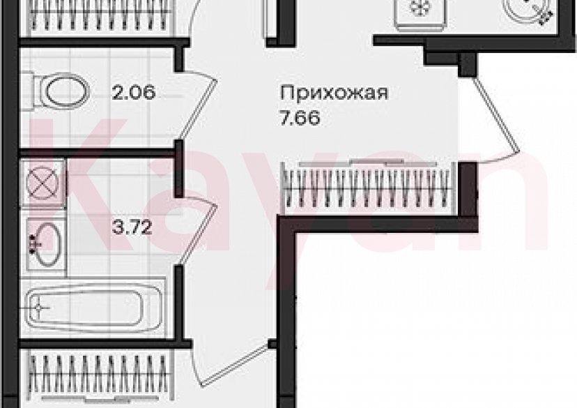 Продажа 2-комн. квартиры, 59.02 кв.м фото 0