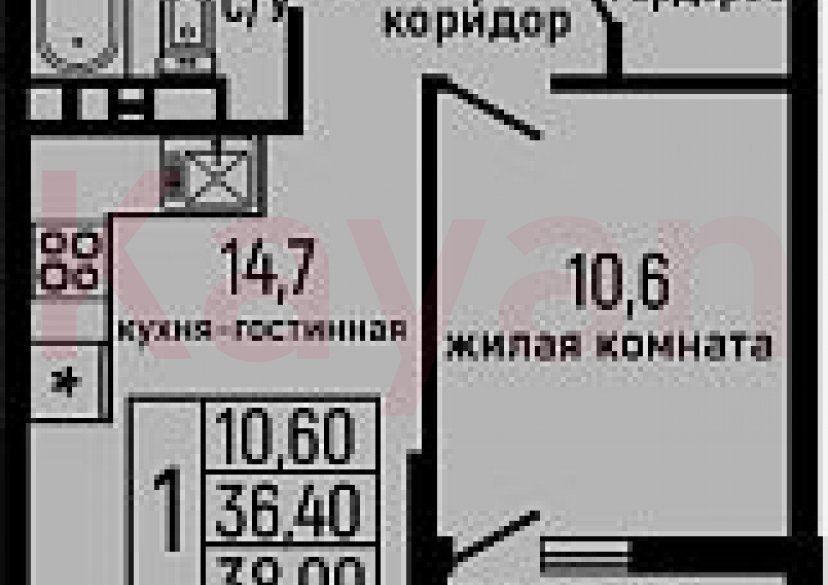 Продажа 1-комн. квартиры, 36.4 кв.м фото 0