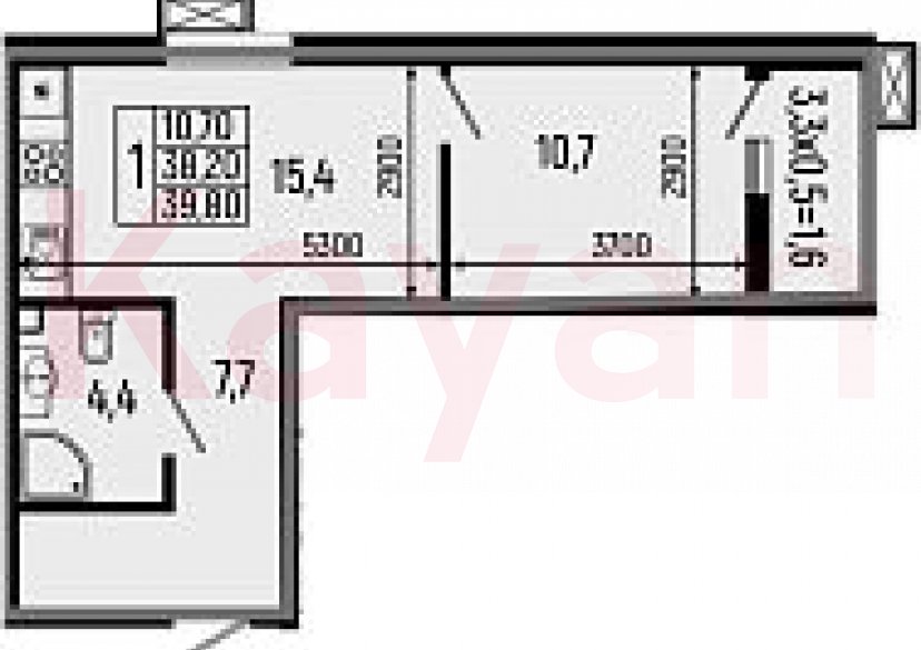 Продажа 1-комн. квартиры, 38.2 кв.м фото 0