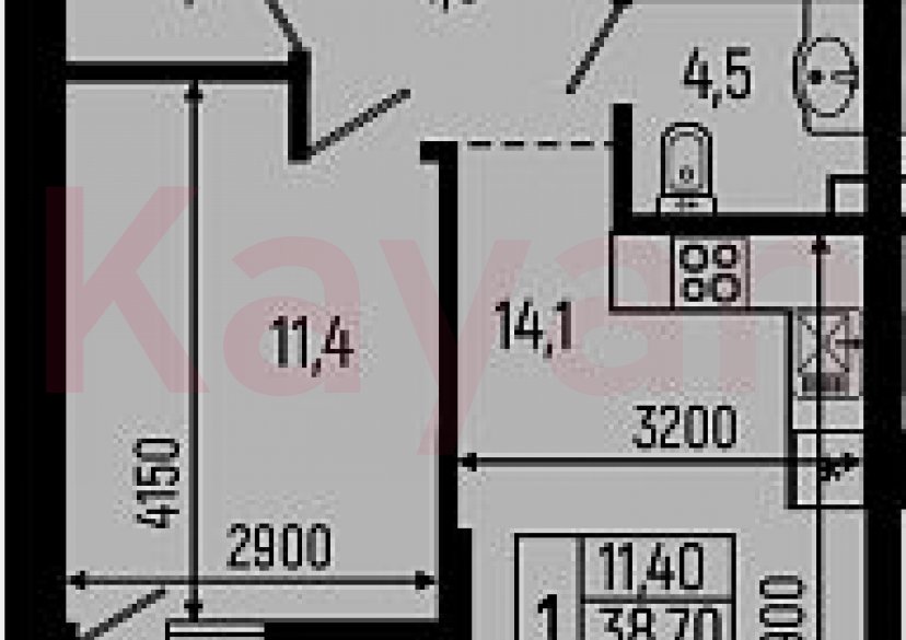 Продажа 1-комн. квартиры, 38.7 кв.м фото 0