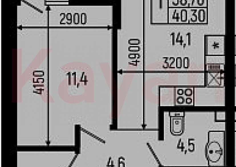 Продажа 1-комн. квартиры, 38.7 кв.м фото 0