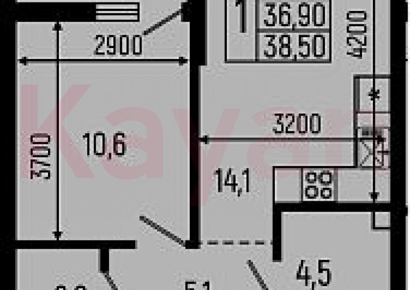 Продажа 1-комн. квартиры, 36.9 кв.м фото 0