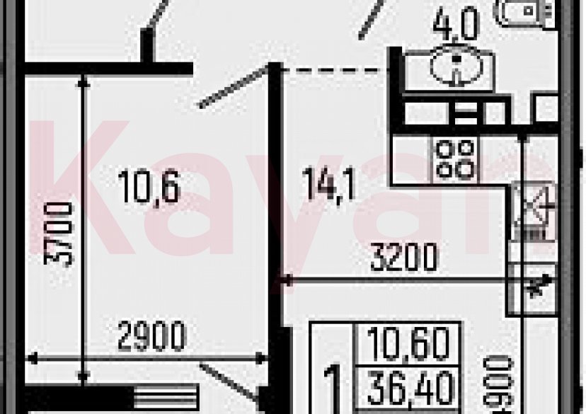 Продажа 1-комн. квартиры, 36.4 кв.м фото 0