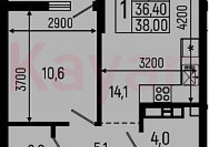 Продажа 1-комн. квартиры, 36.4 кв.м фото 0