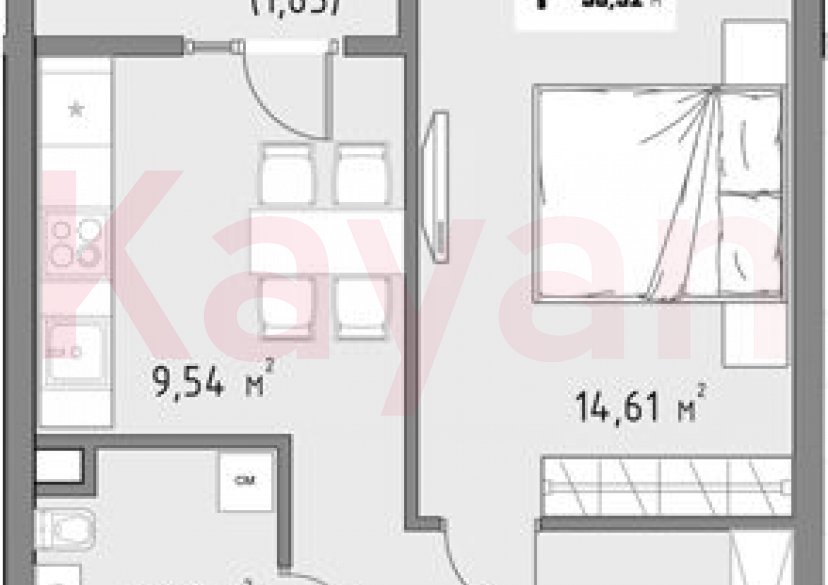 Продажа 1-комн. квартиры, 35.72 кв.м фото 0