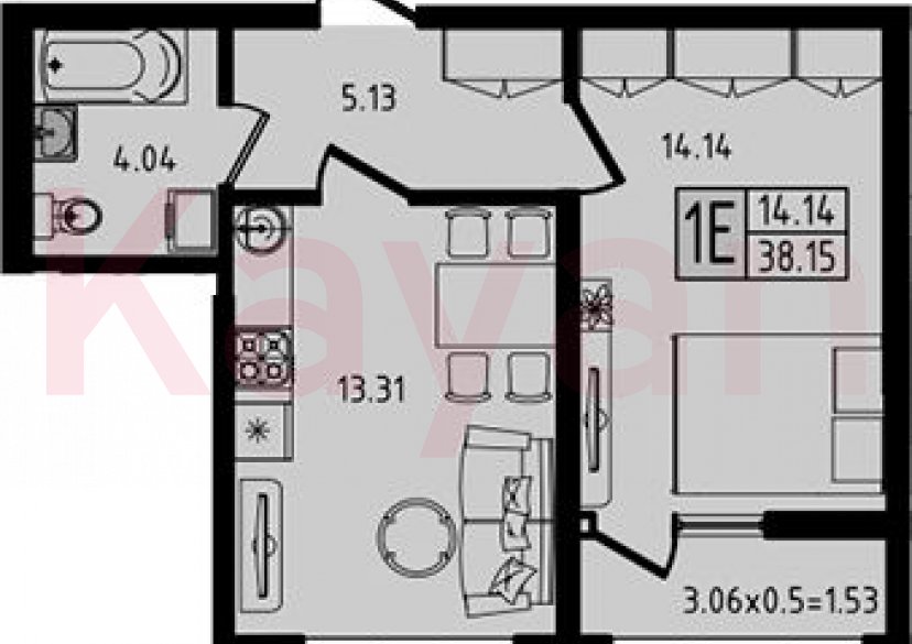 Продажа 2-комн. квартиры, 36.62 кв.м фото 0